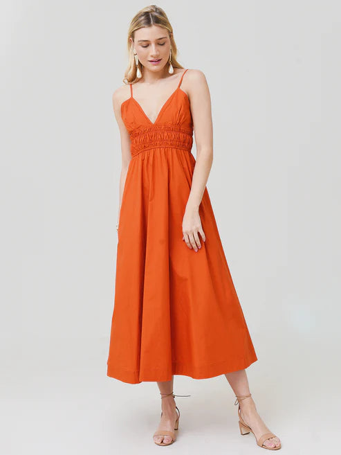 Positano Maxi Dress - Spicy Red