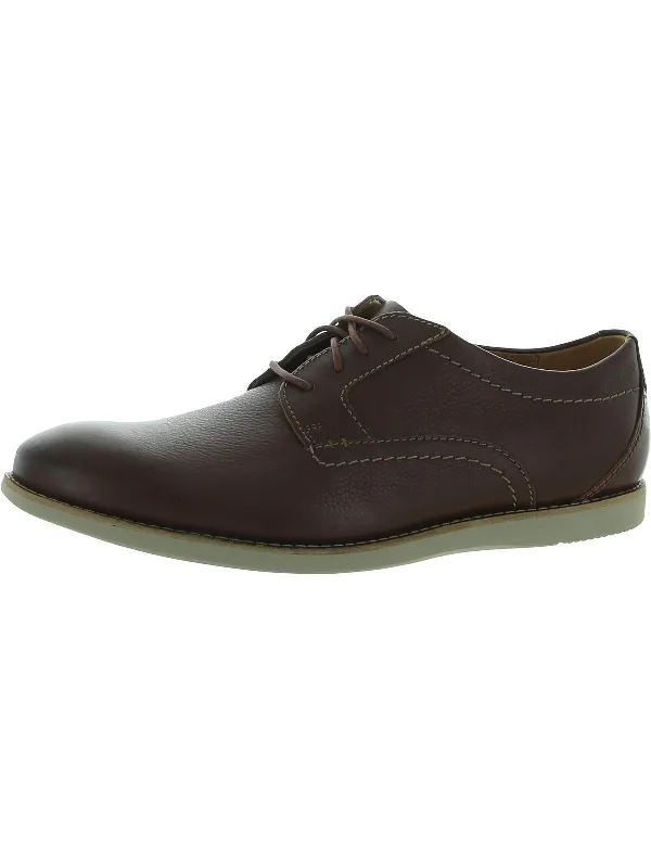 Raharto Plain Mens Leather Dressy Oxfords