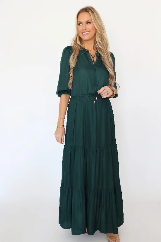 Rory Maxi Dress- Astro Green