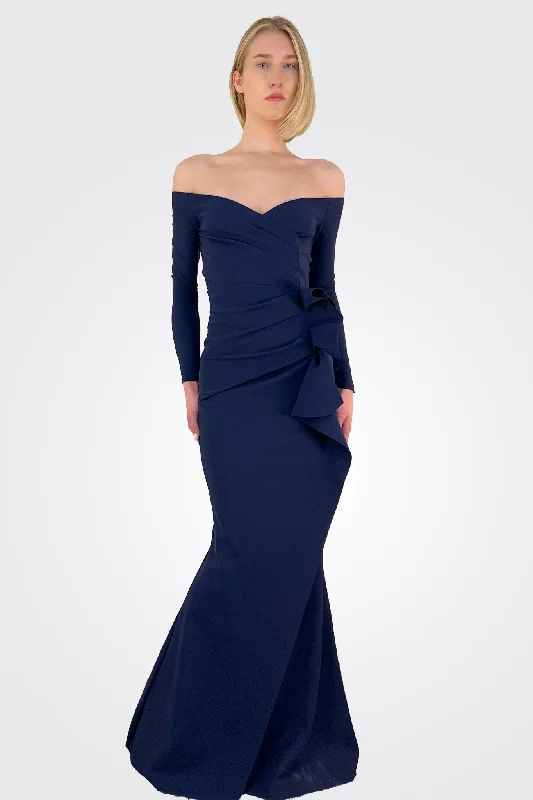 Silveria Long Dress - Blu Notte