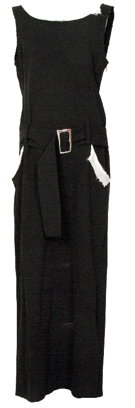 Yohji Yamamoto Japan. FEMME. Black Layered Sleeveless Dress