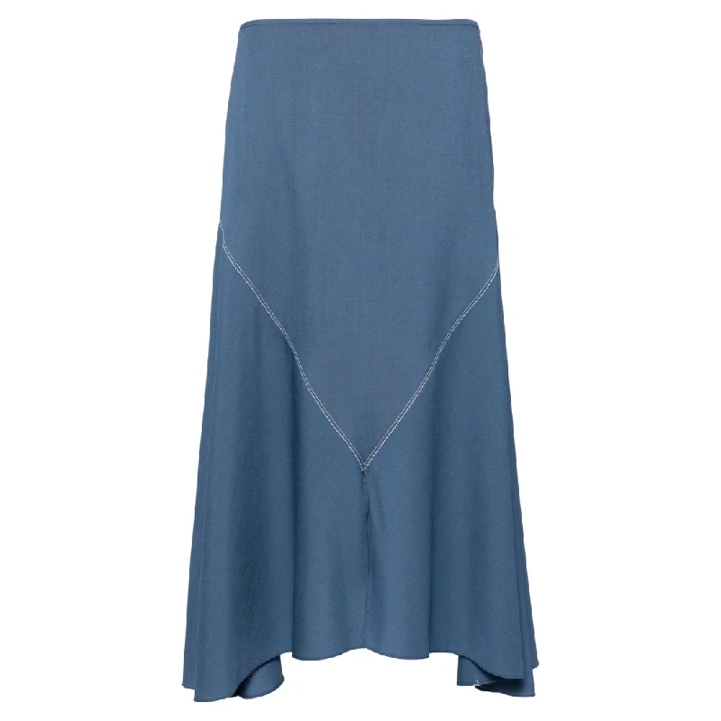 ASYMMETRIC MIDI SKIRT