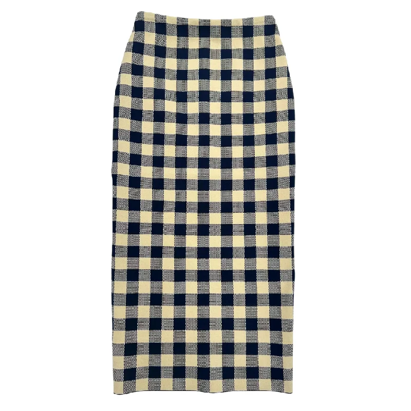 Gingham Petra Skirt - Navy