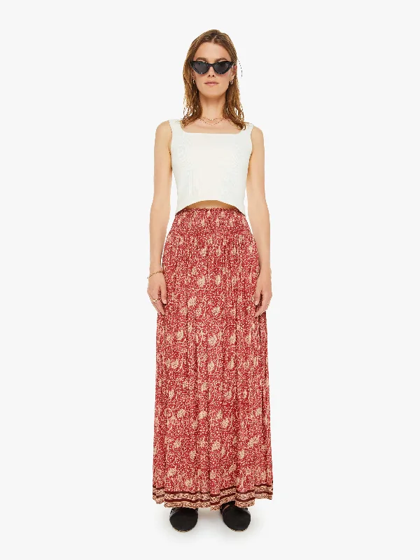 Natalie Martin Bella Skirt - Water Lily Terracotta