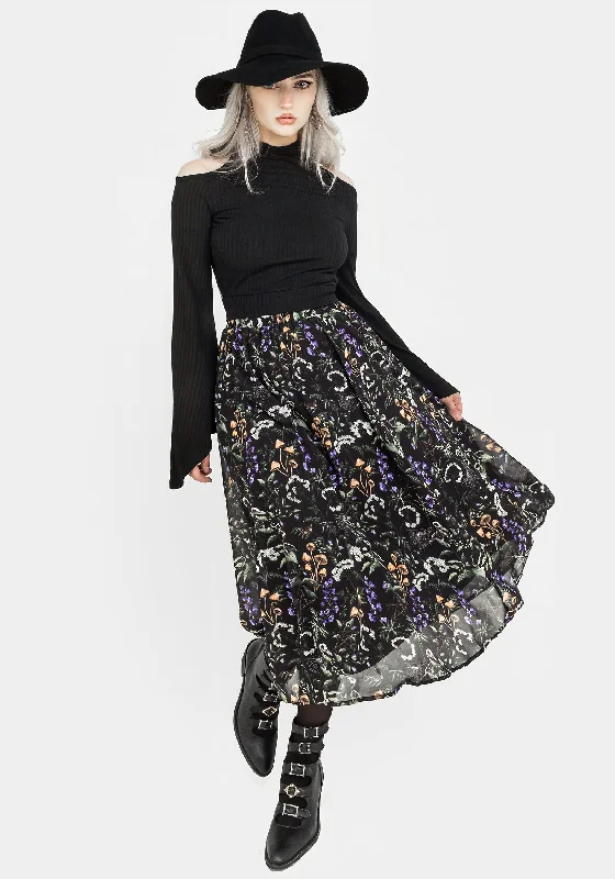 Vesna Chiffon Midi Skirt